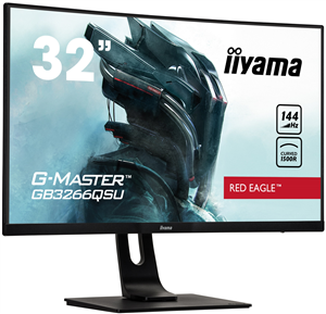 Ecran 32" IIYAMA G-MASTER GB3266QSU-B1 - 2K - 1ms - 144Hz - FreeSync - Pied