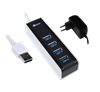 Hub USB 3.0 HEDEN 4 ports - Alimenté