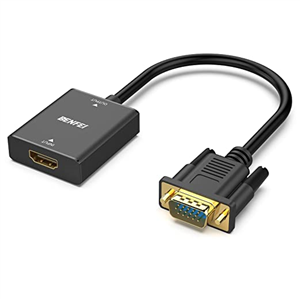Adaptateur VGA Vers HDMI Watio Wave - Convertisseur Signal Pour Projecteur, Moniteur, TV - Compact & Plug & Play
